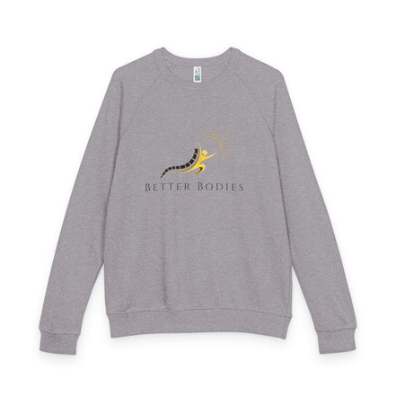 Wellness Center Crewneck Sweatshirt — Better Bodies Logo & Services (Chiropractic · Primary Care · Massage · Med Spa · Counseling)