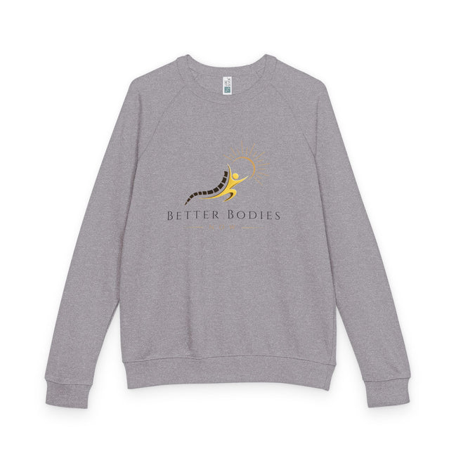 Wellness Center Crewneck Sweatshirt — Better Bodies Logo & Services (Chiropractic · Primary Care · Massage · Med Spa · Counseling)