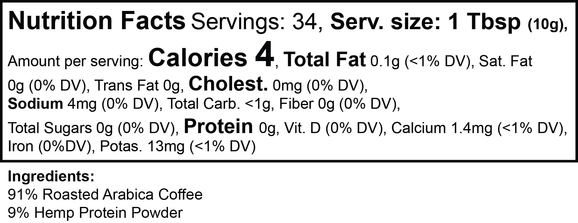 Hemp Harvest Coffee (Medium Roast)