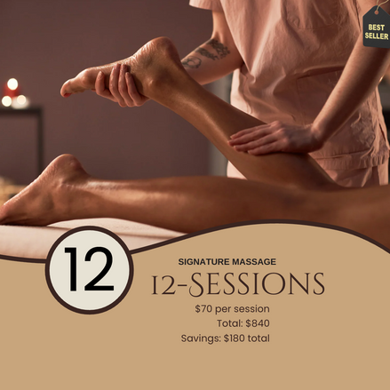 Package of 12 – 60-Minute Appointments (18% Discount)