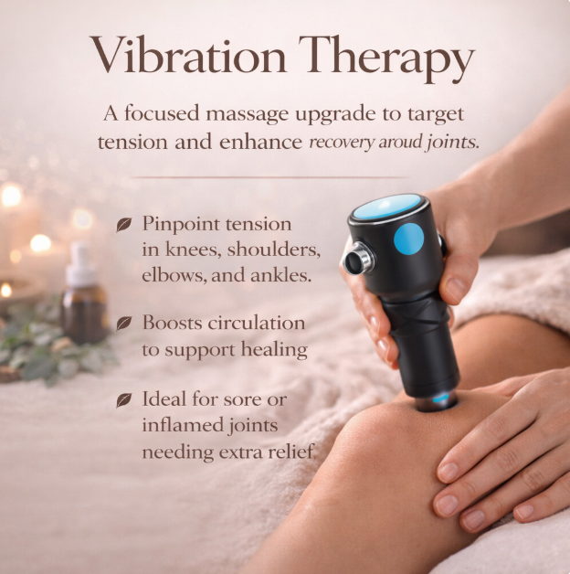 VIBRATION THERAPY       /          Short, targeted vibration therapy to break up tight tissue