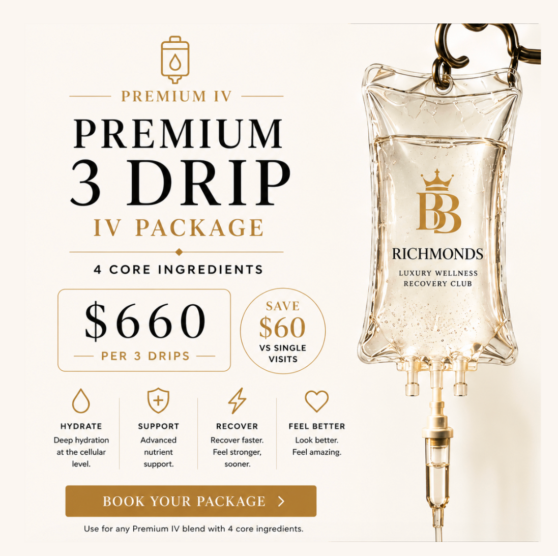 PREMIUM IV Package – 3 Drips